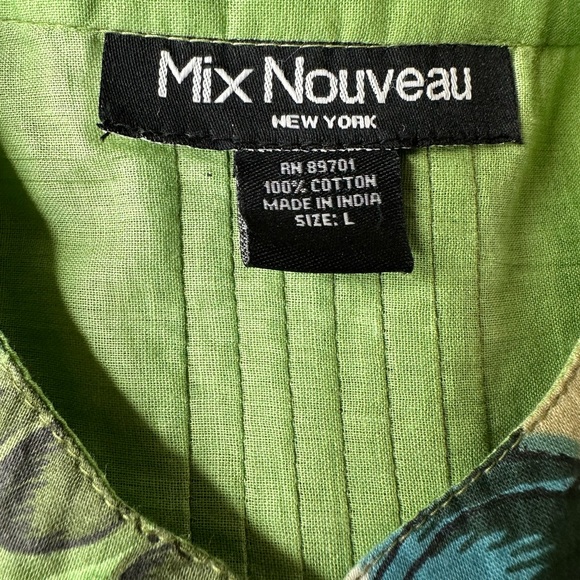 Embellished dress  Lovely Mix Nouveau dress   size Large vintage and Rare find - Picture 9 of 12